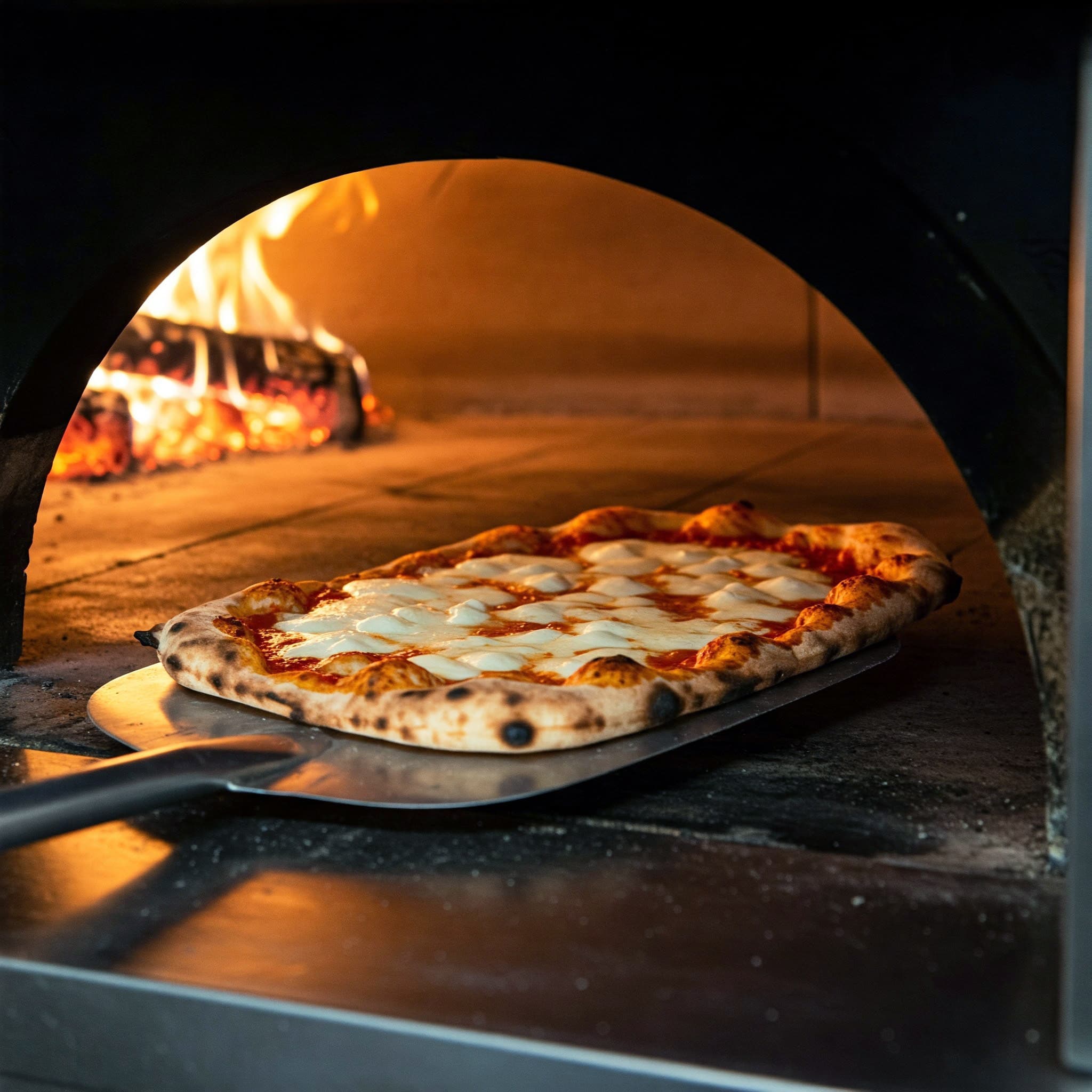 Pizza cotta a legna
