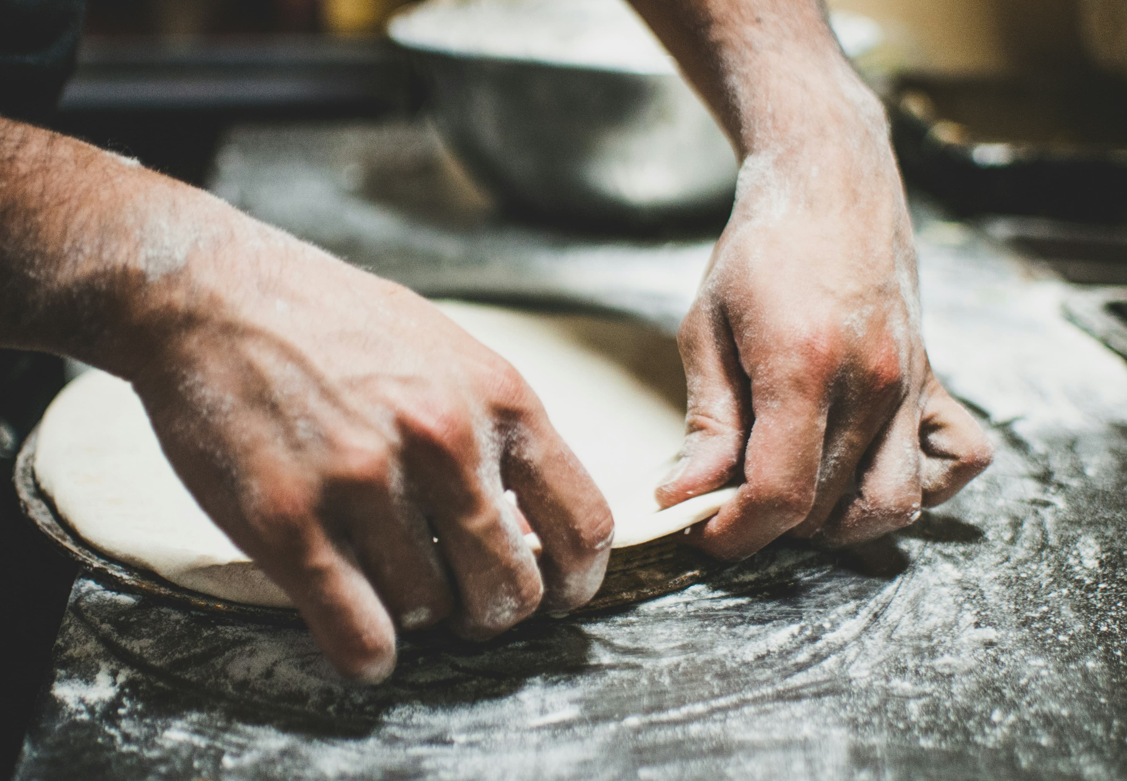 Pizza artigianale nel forno